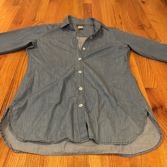Tommy Bahama Chambray All Day Long-Sleeve Shirt - Picture 3 of 6